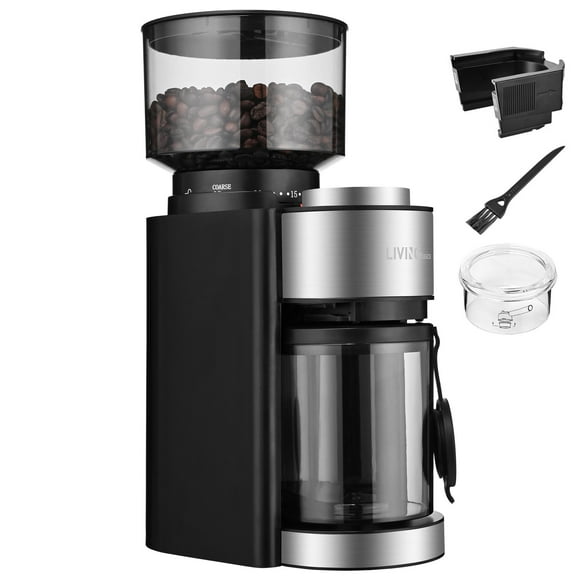 Conical Burr Coffee Grinder, Electric Adjustable Burr Mill with 25 Precise Grind Setting for 2-14 Cups