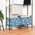 thumbnail image 3 of Yayeee Foldable Storage Basket for Shelves with Handles Set of 2 Waterproof Cloth Bins, Baseballs Pattern, 3 of 7