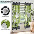 thumbnail image 3 of Yayeee Window Curtains Light Filtering 63"x52" Grommet Panel Pair Home Living Room Decor, Retro Floral, 3 of 7