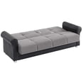 thumbnail image 7 of Ottomanson Convertible Sleeper Sofa Bed with Hidden Storage, Firm Comfort Couch, Gray, 7 of 7