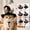 A, variant on mdesiwst Halloween Cat Wizard Hat, Bent Pointed Hat with Pumpkin Bell, Sequined Bow Festive Pet Hat for Cats Small Dogs