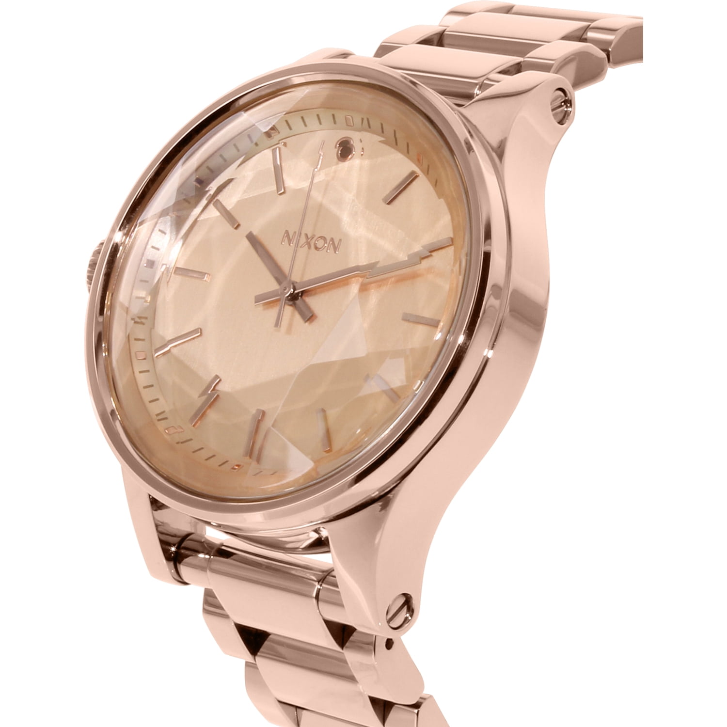 Nixon Women's Facet A384897 Rose Gold StainlessSteel Quartz Dress