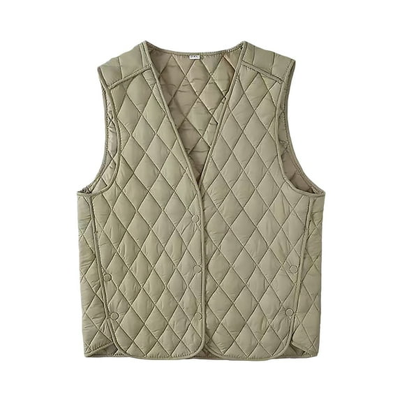 Gaexia Vest for Women Trendy,Thickened Down Vest for Women Warm and Cozy Padded Outerwear Layer With Lightweight Comfortable Design