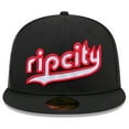 thumbnail image 2 of Men's New Era  Black Portland Trail Blazers 2024/25 City Edition 59FIFTY Fitted Hat, 2 of 6