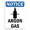 thumbnail image 1 of SignMission OS-NS-A-1824-V-10174 Panneau de Signalisation OSHA 18 x 24 Po - Gaz d'Argon, 1 of 1