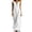 White, variant on Women's Summer Tank Dresses Solid Color Loose Casual Sleeveless Beach Cruise Long Maxi Sundress V-Neck Button Down Bohemian Vacation Style Long Party Dress