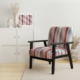 thumbnail image 2 of Designart « Motif d'Harmonie Rayée Rose Vibrante » Fauteuil d'Appoint Rembourré à Rayures Roses - Fauteuil Moderne pour Chambre, 2 of 7