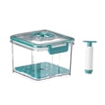 thumbnail image 1 of Maoww Food Storage for Vacuum Sealer Rectangle Organizer Plastic Vacuum Container Green 1.5L, 1 of 8