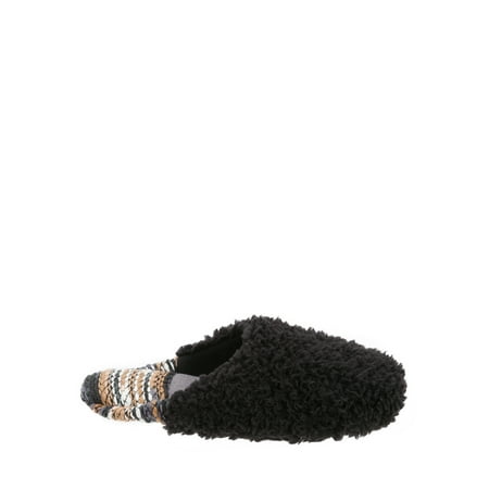 DF by Dearfoams Women's Pile Scuff Yarn Heel Slippers