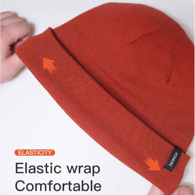 AONIJIE Merino Wool Blend Double Layer Knit Winter Hat  display picture 3
