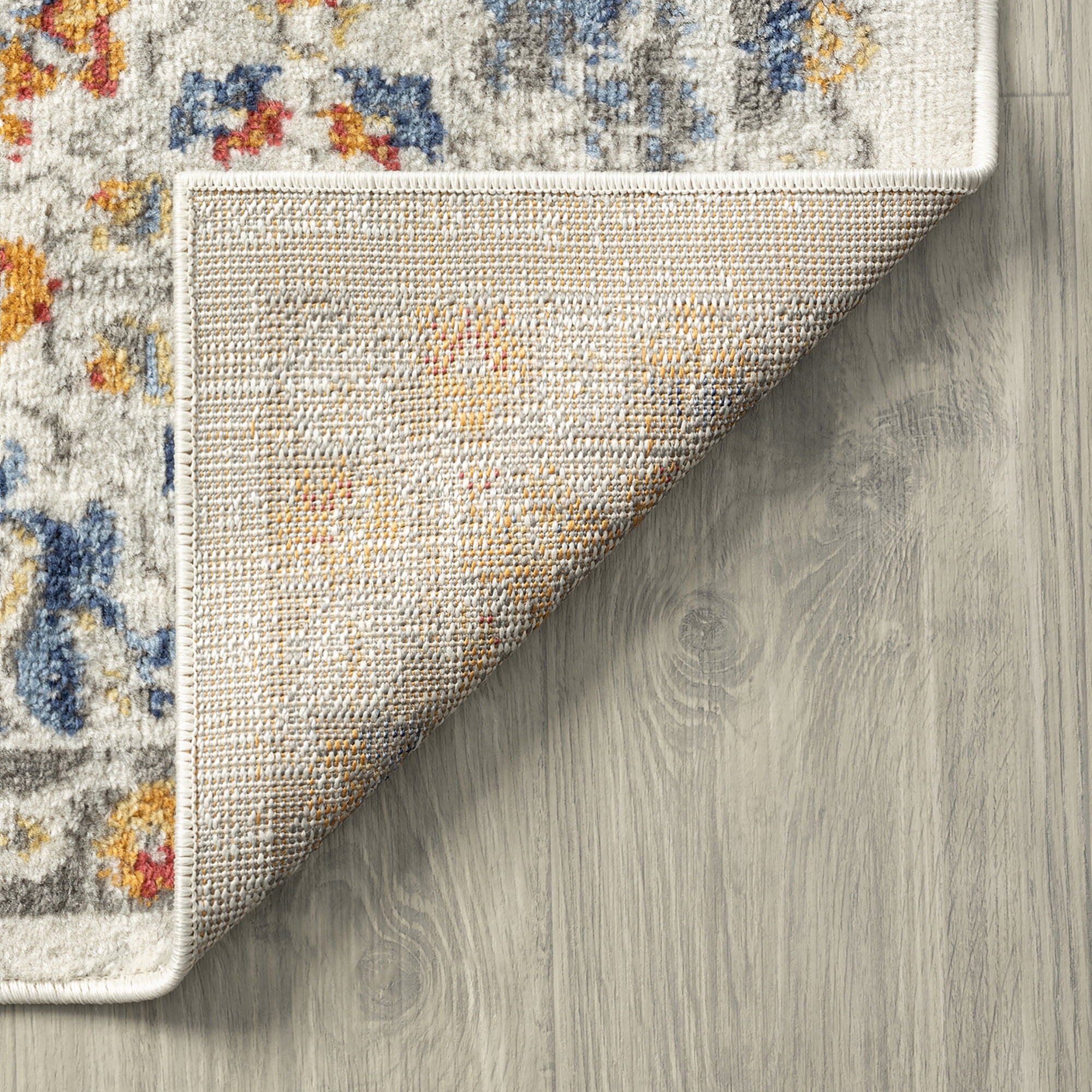 Chelsea Transitional Oriental 2'3'' x 7'3'' Cream and Gold Polypropylene Indoor Runner Rug, 2' x 7'
