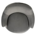thumbnail image 6 of SAFAVIEH Couture Citine Modern Velvet Solid Swivel Accent Chair, Dark Grey/Black, 6 of 11