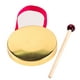 Gong à la Main avec Bâton en Bois Gongs en Cuivre Jouet Enfants Percussion Folklorique Traditionnelle Chinoise Instrument de Musique – image 5 sur 7