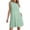 Green, variant on Kukoosong Summer Casual Sleeveless Crew Neck Striped Dress for Women with Loose Fit Breathable Knee-Length Dresses