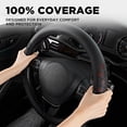 thumbnail image 3 of Road Comforts Two Tone Hex Sports Steering Wheel Cover Red-Universal Fit, 24MP09 - 0.79Lbs, 3 of 10