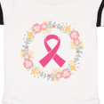 thumbnail image 3 of Inktastic Breast Cancer Pink Ribbon Awareness Wreath Gift Baby Girl Bodysuit, 3 of 4