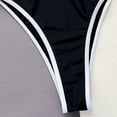 thumbnail image 5 of YueHuiYing One Piece SwimsuitPlunge Backless Color Block Swimsuits for Women High Cut Scrunch Butt Monokini Beach Pool, 5 of 6