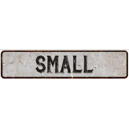 SMALL Street Sign Rustic Chic Sign Home man cave Decor Gift White (Best Small Man Caves)