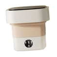 thumbnail image 4 of Lavadora portátil, mini lavadora plegable, lavadora eléctrica automática de 6,5 l, lavadora de viaje, para toallas de camping de dormitorio de hotel Blanco BLESIY minilavadora, 4 of 8