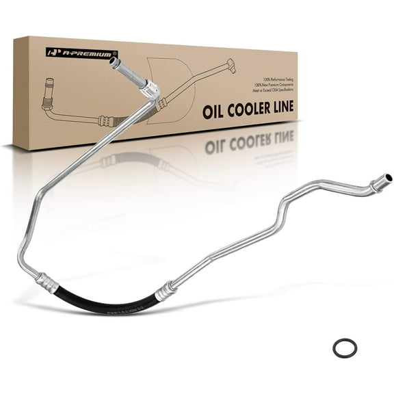 A-Premium Inlet Upper Engine Oil Cooler Line Hose Assembly Compatible with Chevrolet Chevy GMC C1500 C2500 K1500 K2500 1988-1993 V6 4.3L