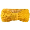thumbnail image 2 of Dalrosia Twisted Knit Headbands Winter Knotted Head Wraps Fuzzy Lined Headband Thick Crochet Turban Ear Warmer Elastic Hair Band Accessories for Girls Women, 2 of 2