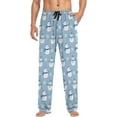 thumbnail image 4 of HPINK-T Men's Flannel Pajama Pants Christmas Gnome Snowflakes Sleep Lounge PJ Bottoms Sweatpants S, 4 of 7