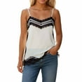 thumbnail image 5 of YMNXA Women'S Seamless Camisole Sleeveless Solid Color Spaghetti Strap Lace Trim Fitted Fashion Tank Top For Daily Wear Wh2 S, 5 of 5