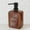 Amber, variant on Clear Glass Soap Dispenser PURE SOAP 18 FL OZ