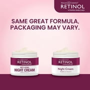 Retinol Skincare by Ldel Cosmetics Night Cream with Vitamins A, C, and E, Anti-aging Moisturizer, 1.7 oz