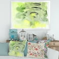 thumbnail image 3 of Designart 'Abstract Pond of Yellow and Green' Modern Framed Art Print, 3 of 4