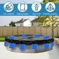 thumbnail image 3 of 12 Pcs Swimming Pool Cover Hanging Bag PVC Pool Cover Weights Reusable Pool Cover Bags Winter Pool Wall Water Bag Pool Accessories for Above Ground Pool Blue, 3 of 10