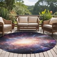 thumbnail image 4 of Round Rugs 5 Ft, Universe Explosion Non Slip Area Rugs for Kitchen Bedroom Entryway, Modern Abstract Galaxy Universe Washable Carpet Runner Rug Floor Mats for Bedroom Home Decor, 4 of 8