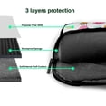 thumbnail image 4 of YFYANG 14 inch Universal Laptop Bag Oxford Cloth Laptop Sleeve, Multi-functional Cute Hot Air Balloon Doodle Pattern Notebook Computer Messenger Bag Handbag, 4 of 8