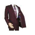 thumbnail image 6 of Men Apollo King Double Breasted Suit Classic Peak Lapel Pleated DM29 Burgundy, 6 of 11