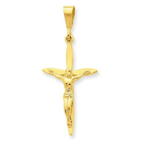 14k Yellow Gold Passion Crucifix Pendant
