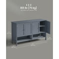 thumbnail image 6 of VASAGLE Shoe Cabinet, 3-Tier Shoe Storage Organizer, Modern Freestanding Cabinet with Height-Adjustable Shelf, 13.8 x 47.2 x 27.6 Inches, Entryway, Slate Gray, 6 of 6