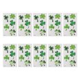 thumbnail image 1 of 10 Sheets St. Patrick's Day Stickers Glitter Clover Four-leaf Clover Temporary Body Art Environmentally Friendly Stickers (WS-120), 1 of 8