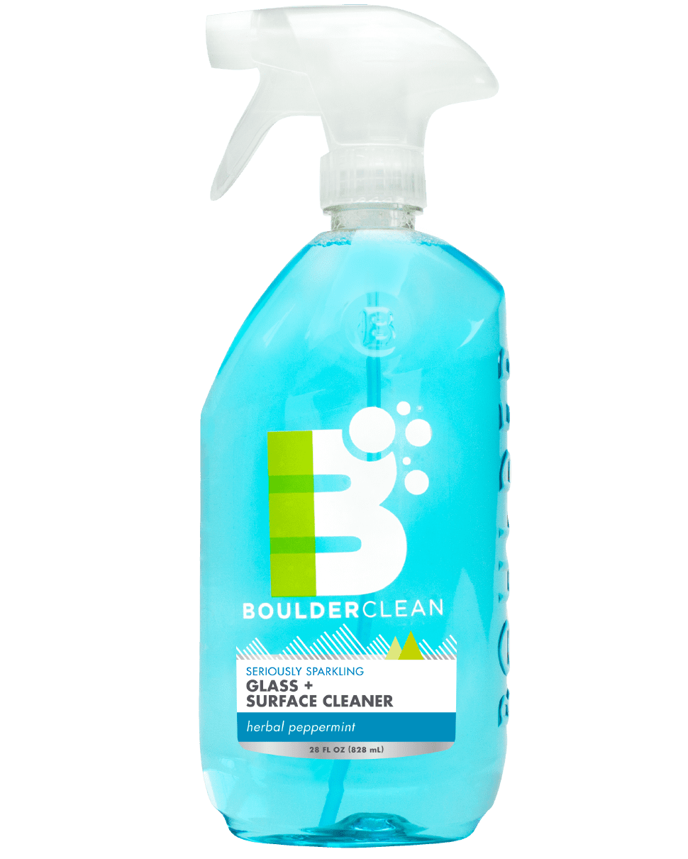 Boulder Clean Glass + Surface Cleaner, Herbal Peppermint, 28 oz