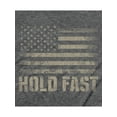 thumbnail image 2 of HOLD FAST Mens Short Sleeve Casual T-Shirt, Duty & Honor, Dark Heather, SM, 2 of 6