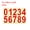 Red, variant on Uxcell 2 Inch Reflective Mailbox Number Sticker Decal Die Cut Classic Style Strong Self Adhesive, Black, 3 Pack