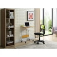 thumbnail image 5 of Hodedah Adjustable Height Wood Top Laptop Desk on Wheels in Beech, 5 of 5