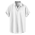 thumbnail image 5 of Birdeem Chemises Hommes Manches Courtes Décontractées Mode Col Rabattu Imprimé Chemise Boutonnée Manches Courtes Chemises Blouses Hommes Manches Courtes Décontractées, 5 of 5