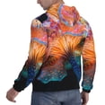 thumbnail image 6 of Naloa Bioluminescent Underwater Flower Men's Casual Hooded Collar Drawstring Hoodies Pullover Sweatshirts Casual Long Sleeve Shirts-3X-Large, 6 of 7