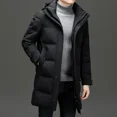 thumbnail image 4 of Chaqueta de plumón extraíble para hombre, chaqueta de plumón con relleno de plumón de pato, ropa de diseñador, chaquetas para hombre, abrigo de invierno 2024, saco informal para hombre, 4 of 5
