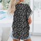 thumbnail image 4 of Tops de Mujer Camisas Blusas Blusa de Solapa Casual Estampado de Manga Corta Camisa Suelta Botones Cárdigan Odeerbi ODB145926, 4 of 7