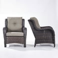 thumbnail image 5 of POCASSY Patio Wicker Chairs Set of 2, All-Weather Wicker Patio Furniture Chairs Set Rattan High-Back Outdoor Armchairs with Cushions, 5 of 9