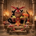 thumbnail image 2 of Cookie-Run Kingdom - Capsaicin Cookie 10-Inch Premium Collectible Plush Figure, with Axe - Shelf and Desk Decor, Fan Gift, 2 of 6