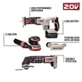 thumbnail image 4 of Kit combinado PORTER-CABLE PCCK6118, 20 V MÁX*, iones de litio, 8 herramientas, 4 of 9