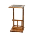 thumbnail image 4 of Marv Side Table with Magazine Rack, 13 Inch, Rustic Oak Finish Wood, 4 of 8