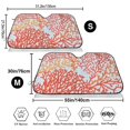 thumbnail image 3 of Balery Corals Print Car Windshield Sun Shade,Windshield Sunshade for Car Pickup Truck SUV Accessories-Medium, 3 of 7